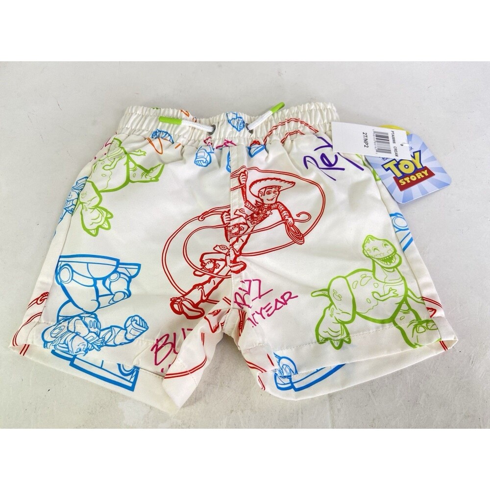 Disney Toy Story Swim Trunks Shorts Lined Swimwear Bottoms Boys Size 2T